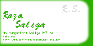 roza saliga business card